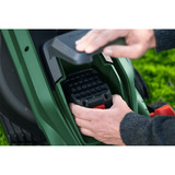 Bosch Tondeuse à batterie Rotak18V-34, 18 volts + kit de démarrage + bouchon de paillage, Tondeuse à gazon Vert/Noir