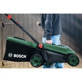Bosch Tondeuse à batterie Rotak18V-34, 18 volts + kit de démarrage + bouchon de paillage, Tondeuse à gazon Vert/Noir