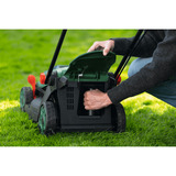 Bosch Tondeuse à batterie Rotak18V-34, 18 volts + kit de démarrage + bouchon de paillage, Tondeuse à gazon Vert/Noir