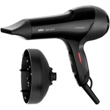 Braun HD785 sèche-cheveux 2000 W Noir Noir, 70 °C, Noir, Monochromatique, Orifice de suspension, Boutons, Glissière, 2000 W
