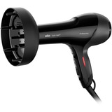 Braun HD785 sèche-cheveux 2000 W Noir Noir, 70 °C, Noir, Monochromatique, Orifice de suspension, Boutons, Glissière, 2000 W