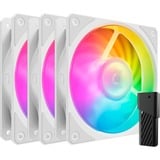 Cooler Master Mobius 120P ARGB 120x120x25 ventilateurs de boîtier Blanc, 3 pièces, 120 x 120 x 25 mm, PWM, 3 pièces