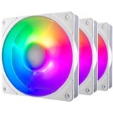 Cooler Master Mobius 120P ARGB 120x120x25 ventilateurs de boîtier Blanc, 3 pièces, 120 x 120 x 25 mm, PWM, 3 pièces