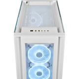 Corsair iCUE 5000X RGB QL Edition, Boîtier PC Blanc, 2x USB-A 3.2 (5 Gbit/s) | USB-C 3.2 (5 Gbit/s) | Audio | Window-kit