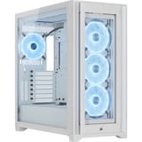 Corsair iCUE 5000X RGB QL Edition boîtier midi tower Blanc | 2x USB-A | 1x USB-C | RGB | Window
