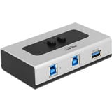 DeLOCK 87667, Switch USB Gris/Noir