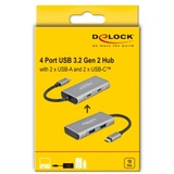 DeLOCK DeLOCK Externer Hub USB 3.2 gy Gris