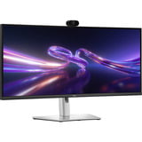 Dell Webcam USB-C Pro P3426WEV pour moniteur 34.1" UltraWide incurvé Noir/argent, 1x DisplayPort, 1x HDMI, 2x USB-C, 3x USB-A, 1x RJ-45, 86,6 cm (34.1"), 3440 x 1440 pixels, Wide Quad HD, LCD, 8 ms, Noir, Argent