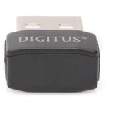 Digitus Adaptateur Mini USB 600 CA sans fil, Adaptateur WLAN Sans fil, USB, WLAN, Wi-Fi 5 (802.11ac), 433 Mbit/s, Noir