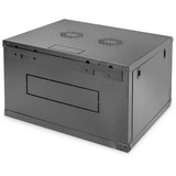 Digitus Boîtier mural de série Dynamic Basic -600 x 450 mm (lxp), Armoire informatique Noir, Rack monté sur le mur, 7U, 60 kg, Verrouillage des touches, 24 kg, Noir