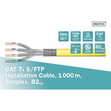 Digitus Câble de pose Professional Cat.7a S/FTP simplex, B2ca Jaune