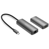 Digitus Extendeur vidéo 4K USB-C > HDMI, 30 mètres, Extension HDMI Noir