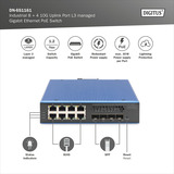 Digitus Gigabit industriel géré L3 avec 8 + 4 ports uplink 10G, Switch 