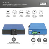 Digitus Gigabit industriel géré L3 avec 8 + 4 ports uplink 10G, Switch 