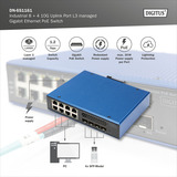 Digitus Gigabit industriel géré L3 avec 8 + 4 ports uplink 10G, Switch 
