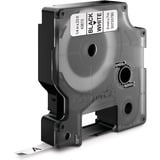 Dymo D1 étiquettes autocollantes authentiques | impression en noir sur fond blanc | 6 mm x 7 m | pour étiqueteuses LabelManager, Ruban Noir sur blanc, Polyester, Belgique, -18 - 90 °C, DYMO, LabelManager, LabelWriter 450 DUO