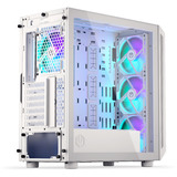 ENDORFY  boîtier midi tower Blanc | 2x USB-A | 1x USB-C | RGB | Verre Trempé
