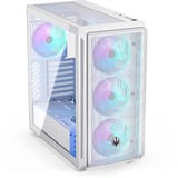 ENDORFY  boîtier midi tower Blanc | 2x USB-A | 1x USB-C | RGB | Verre Trempé