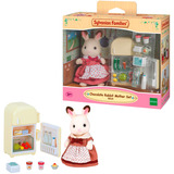EPOCH Sylvanian Families - Ensemble cuisine maman lapin en chocolat, Jouets de construction 
