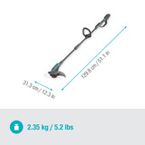 GARDENA PowerTrim 30/18V P4A solo, 14703-55, Coupe-bordures Gris/Turquoise