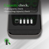 GP Batteries Chargeur de batterie USB RECYKO PRO P461, 4 emplacements de charge, incl. station d'accueil D461 Gris