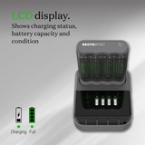 GP Batteries Chargeur de batterie USB RECYKO PRO P461, 4 emplacements de charge, incl. station d'accueil D461 Gris