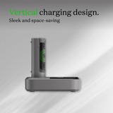 GP Batteries Chargeur de batterie USB RECYKO PRO P461, 4 emplacements de charge, incl. station d'accueil D461 Gris