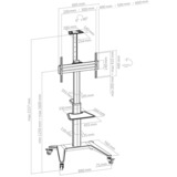 HAGOR BrackIT Stand Single, Stand system Noir