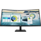 HP Écran incurvé P34hc G4 WQHD USB-C 34" Moniteur UltraWide Noir, 1x DisplayPort, 1x HDMI, 1x USB-C, 4x USB-A, 86,4 cm (34"), 3440 x 1440 pixels, Wide Quad HD, LCD, 5 ms, Noir