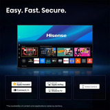 Hisense 50E7S PRO Hi-QLED-Fernseher 50" 4K Ultra HD TV Noir/gris foncé, 127 cm (50"), 3840 x 2160 pixels, DLED, Smart TV, Wifi, Noir