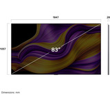 LG  83" Ultra HD TV OLED Argent/Noir