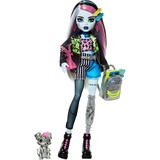 Mattel Monster High-Poupée Frankie Stein-Poupée avec animal et accessoires Poupée mannequin, Femelle, 4 an(s), Garçon/Fille, 150 mm, 250 g