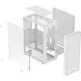 Ocypus Gamma C50 boîtier mini tower Blanc | 3x USB-A | Window