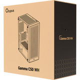 Ocypus Gamma C50 boîtier mini tower Blanc | 3x USB-A | Window