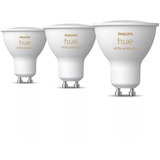 Philips Hue GU10 - Spot connecté - (pack de 3), Lampe à LED Philips Hue White ambiance GU10 - Spot connecté - (pack de 3), Ampoule intelligente, Bluetooth/Zigbee, Blanc, GU10, GU10, Spot