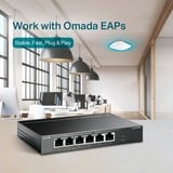 TP-Link TL-SF1006P commutateur réseau Non-géré Fast Ethernet (10/100) Connexion Ethernet, supportant l'alimentation via ce port (PoE) Noir, Switch Non-géré, Fast Ethernet (10/100), Full duplex, Connexion Ethernet, supportant l'alimentation via ce port (PoE)