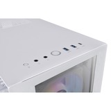 Thermaltake Divider 300 TG Snow ARGB Midi Tower Blanc, Moyenne tour Blanc, Midi Tower, PC, Blanc, ATX, micro ATX, Mini-ITX, SPCC, Multicolore