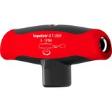Wiha Jeu de tournevis dynamométriques avec poignée transversale TorqueVario-S T Noir/Rouge, 5-14 Nm, 12 pièces, boîte incluse 