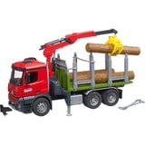 bruder Camion de transport de bois MB Arocs avec grue de chargement et grappin, Modèle réduit de voiture 03669