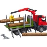 bruder Camion de transport de bois MB Arocs avec grue de chargement et grappin, Modèle réduit de voiture 03669