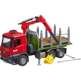 bruder Camion de transport de bois MB Arocs avec grue de chargement et grappin, Modèle réduit de voiture 03669