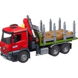 bruder Camion de transport de bois MB Arocs avec grue de chargement et grappin, Modèle réduit de voiture 03669