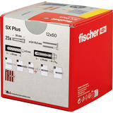 fischer Cheville à expansion SX Plus 12x60 Gris clair