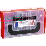 fischer FixTainer - DuoPower court/long + DuoTec cheville basculante Gris clair/Rouge