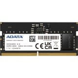 ADATA Premier module de mémoire 16 Go 1 x 16 Go DDR5 262-pin SO-DIMM ECC, Mémoire vive Noir, 16 Go, 1 x 16 Go, DDR5, 4800 MHz, 262-pin SO-DIMM