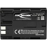 Ansmann Batterie Li-Ion ANSMANN A-Can BP 511 7,4 V / 1 400 mAh, Batterie appareil photo 1400 mAh, 7,4 V, Lithium-Ion (Li-Ion), Vente au détail