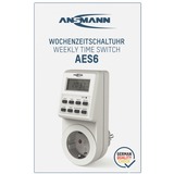 Ansmann Minuterie hebdomadaire AES6, Minuteur Blanc