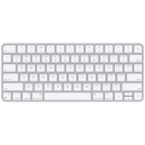 Apple Magic clavier USB + Bluetooth Anglais américain Aluminium, Blanc Argent/Blanc, Layout États-Unis, 60%, USB + Bluetooth, Aluminium, Blanc