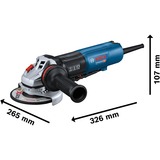 Bosch GWS 17-125 SB PROFESSIONAL meuleuse d'angle 12,5 cm 11500 tr/min 1700 W 2,3 kg Bleu/Noir, 11500 tr/min, 12,5 cm, Secteur, 2,3 kg