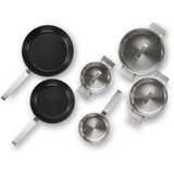 Bosch HEZ9SE060 lot de casseroles, Ensemble de pot Acier inoxydable, Noir, Acier inoxydable, Vitrocéramique, Induction, Plaque étanche, 9,05 kg, 230 x 390 x 590 mm, 10 kg